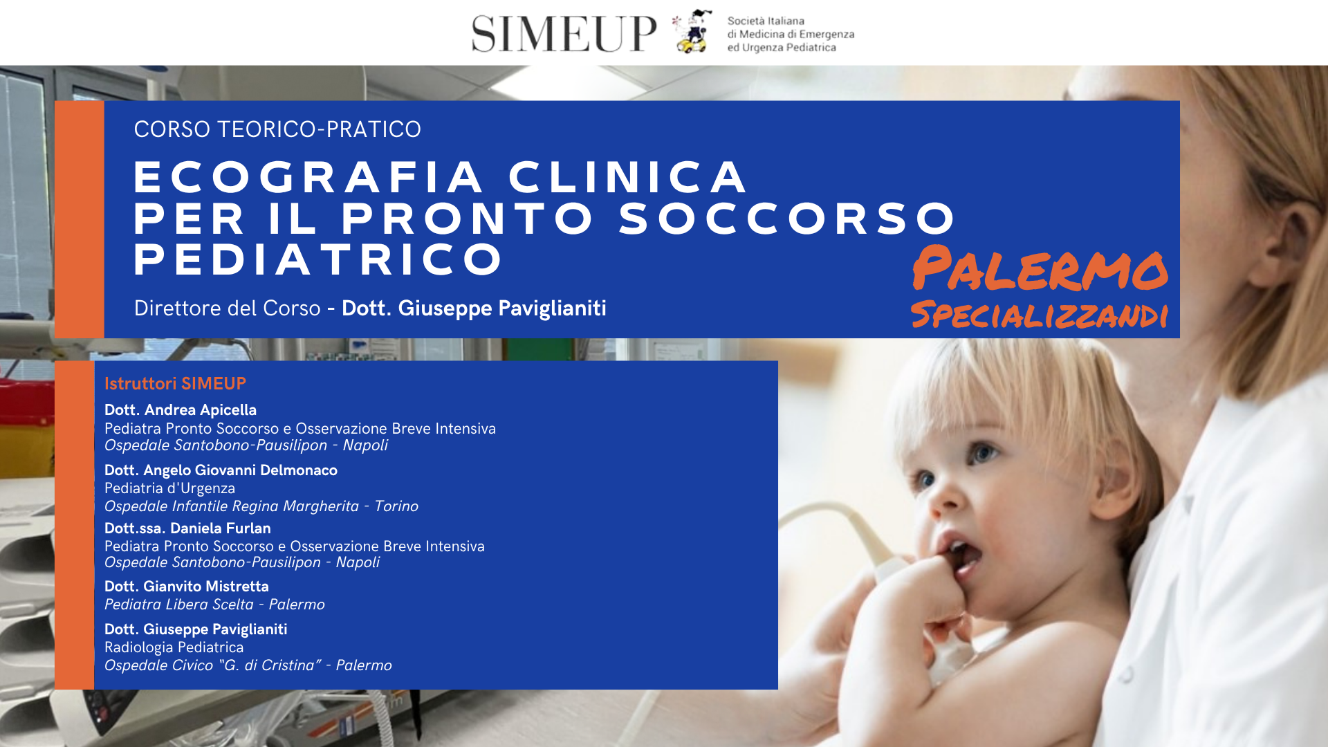 Ecografia Clinica per il Pronto Soccorso Pediatrico - Palermo (Specializzandi)
