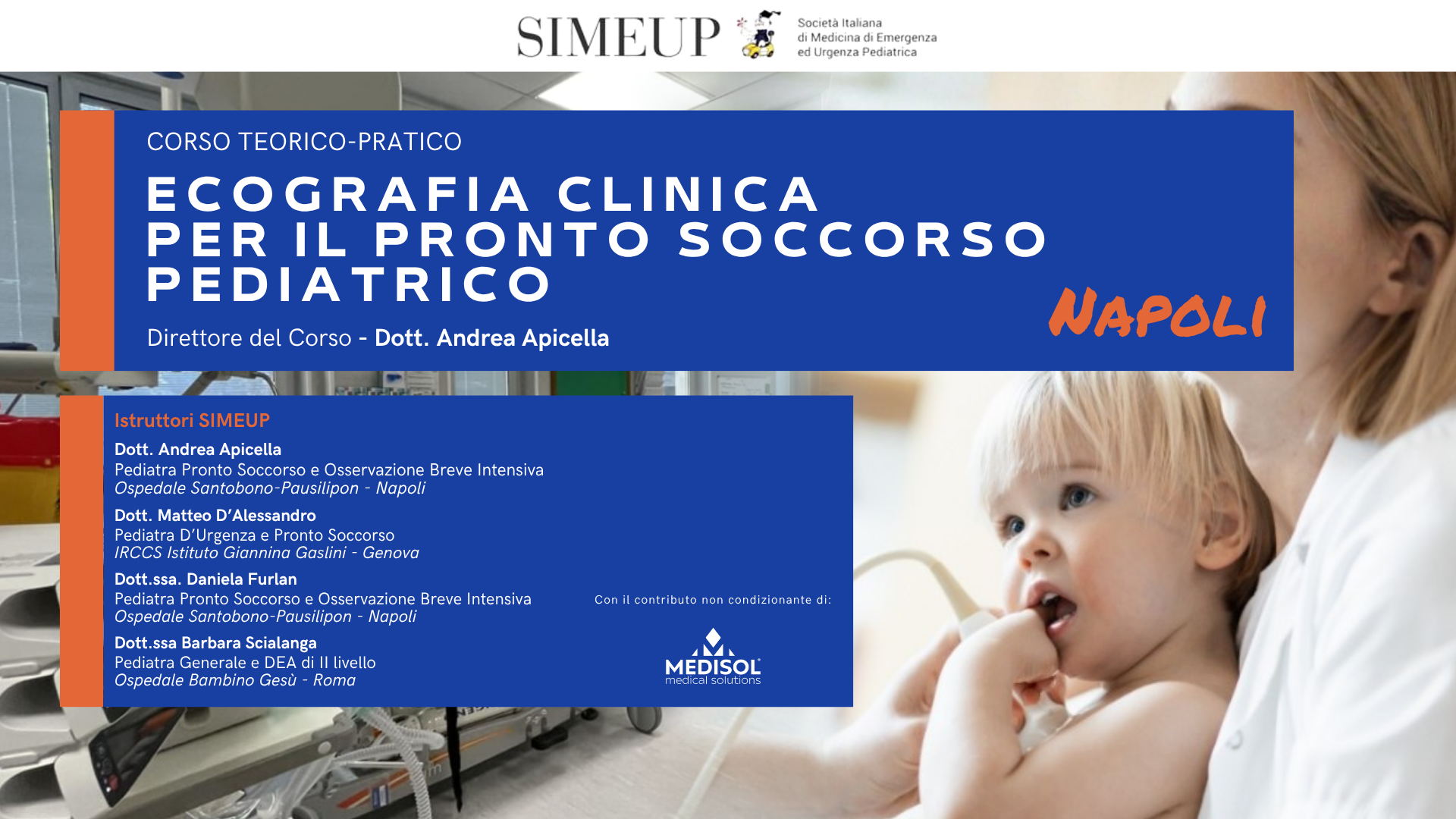 Ecografia Clinica per il Pronto Soccorso Pediatrico - Napoli
