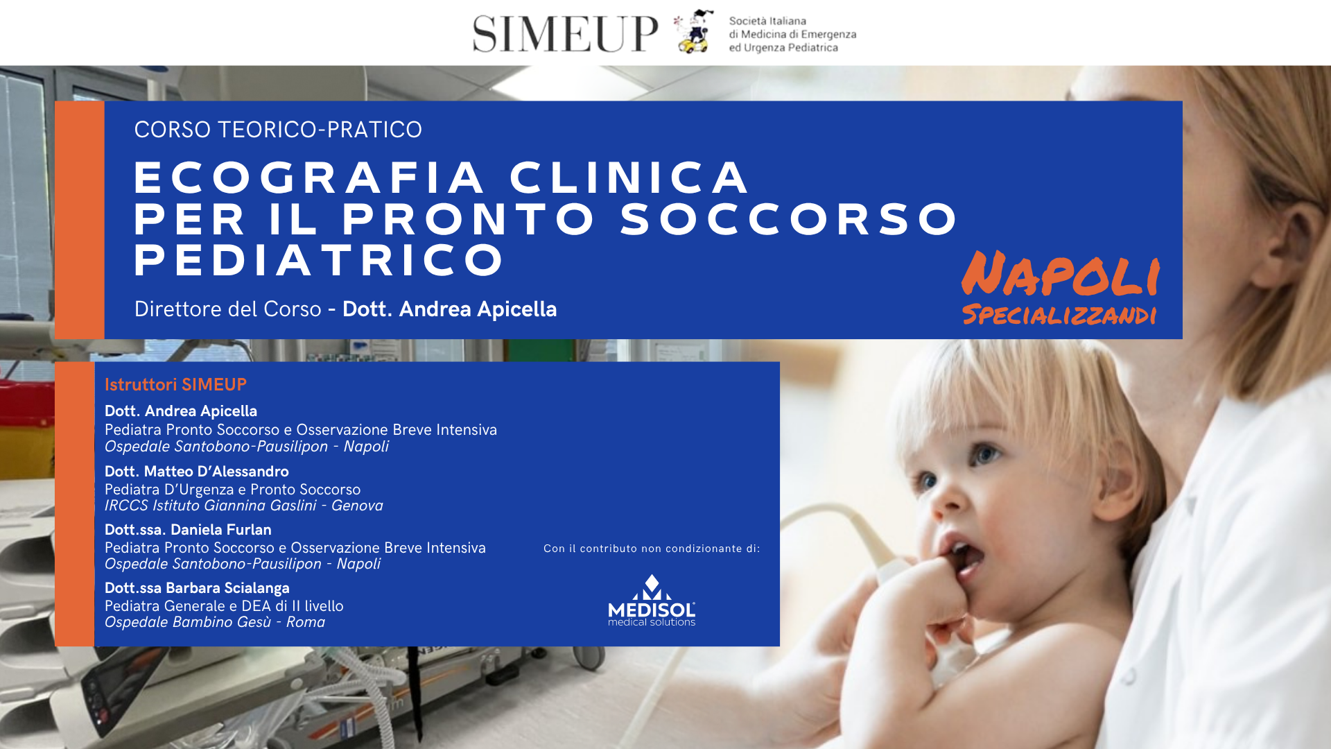 Ecografia Clinica per il Pronto Soccorso Pediatrico - Napoli (Specializzandi)