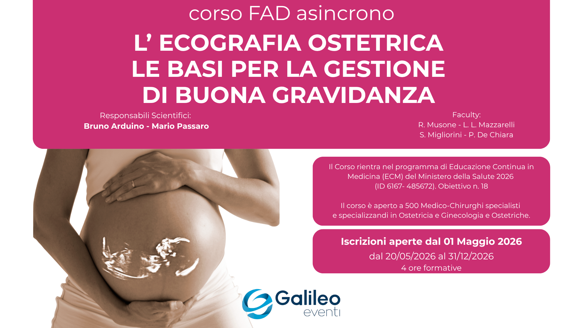 L'ECOGRAFIA OSTETRICA LE BASI PER LA GESTIONE DI BUONA GRAVIDANZA
